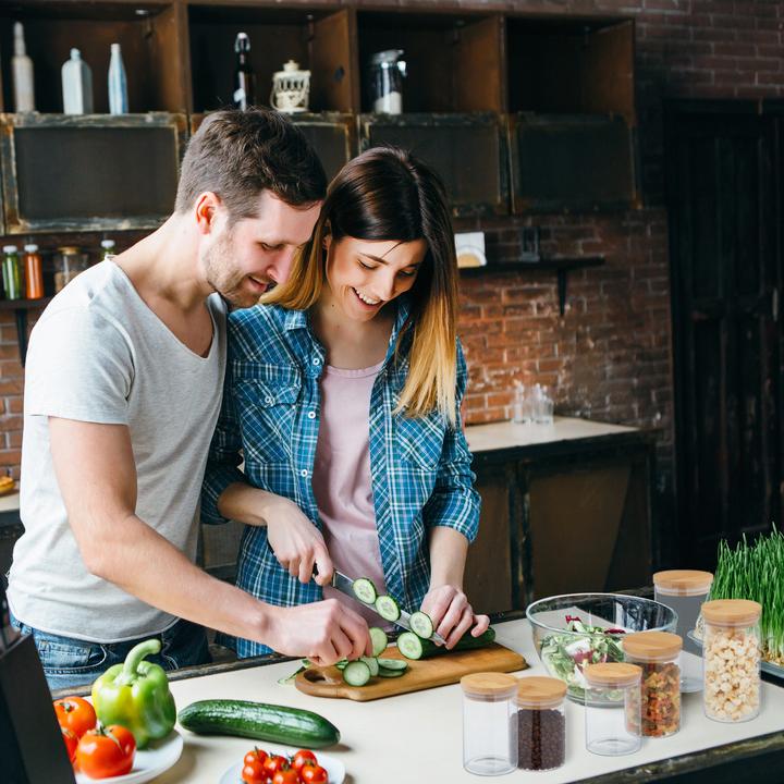 Produktbild Relaxdays 6x Vorratsglas (1 l)