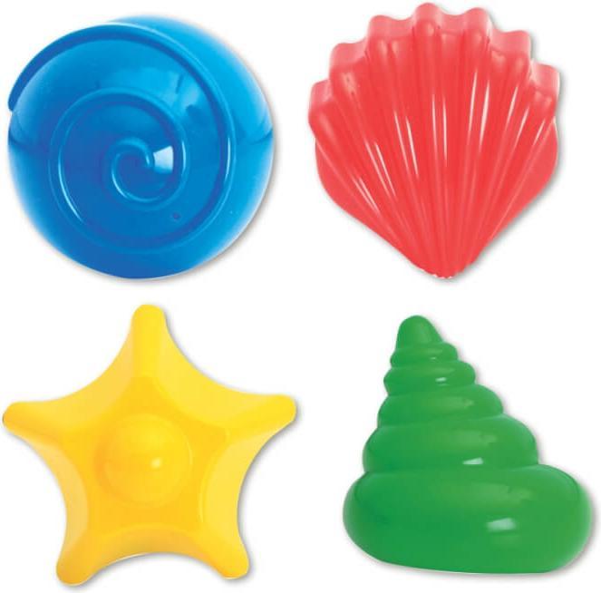 Actual product image Vedes Sand toy sand moulds ocean 4 pieces
