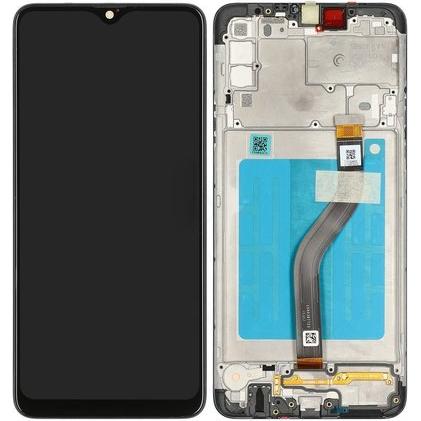 Samsung LCD + Touch + Frame für A207F Galaxy A20s - black (Display), Mobilgerät Ersatzteile, Schwarz