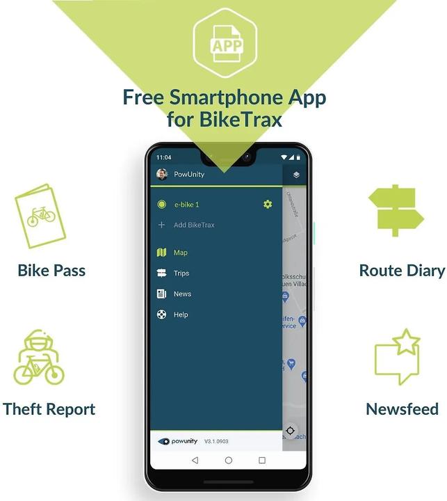 Actual product image Aptel BikeTrax Locator, Yamaha Series 2, 4G