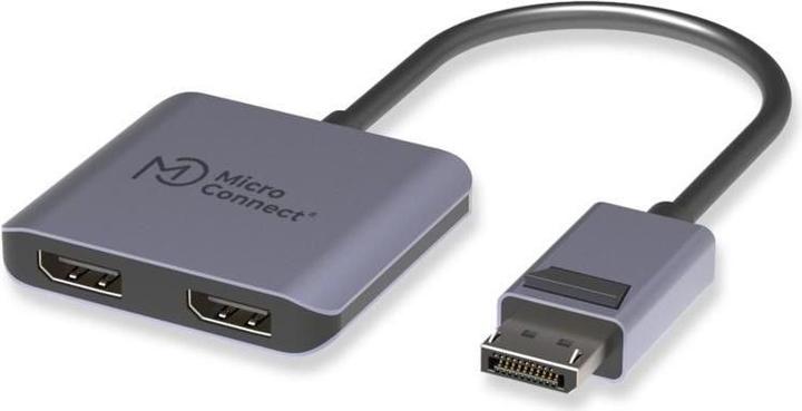 MicroConnect DisplayPort to 2x DisplayPort