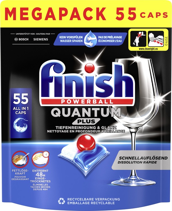 Finish Quantum Plus Spülmaschinentabs (Tabs, 55 x)