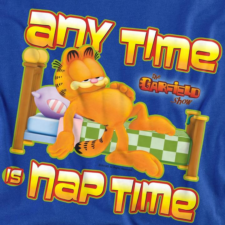 Actual product image Garfield Unisex Adult Nap Time Sweatshirt (XXL)