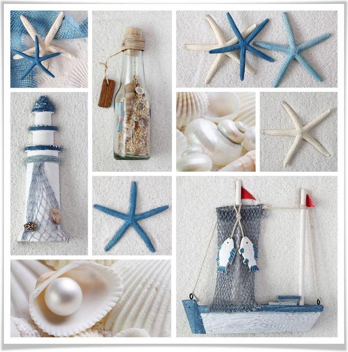 Produktbild Trenddeko Beach Collage (40 x 40 cm)