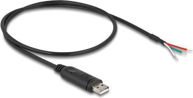 Actual product image Delock Adapter cable USB 2.0 Type-A to serial RS-485 3 x open (0.50 m, Industrial cables)