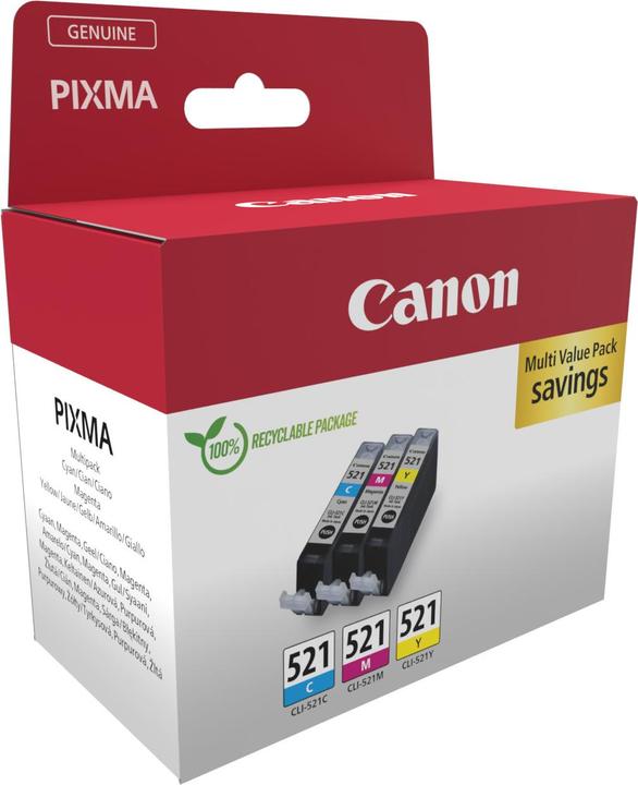 Produktbild Canon CLI-521 Ink Cartridge C/M/Y Pack (C, M, Y)
