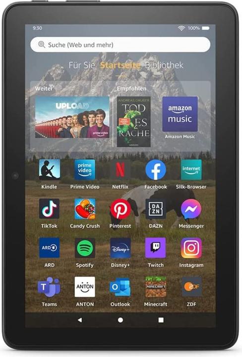 Produktbild Amazon Fire HD 8 Tablet 2022 (8", 64 GB, Schwarz)