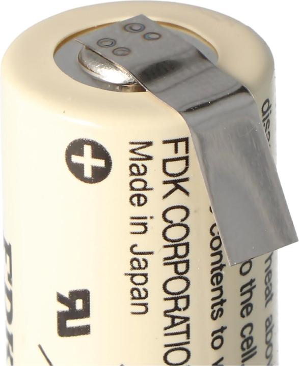 Actual product image FDK Batterie CR17335 SE Size 2/3A mit Lötfahne U-Form (1 pcs., A23, 1800 mAh)