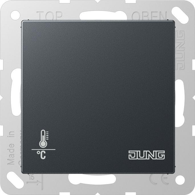 Produktbild JUNG Raumtemperaturregler UP A KNX anth glz A2178BFORTSANM