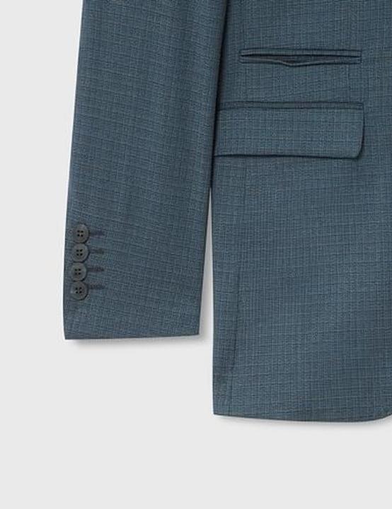 Actual product image Selected Plaid Single Breasted Blazer (44)