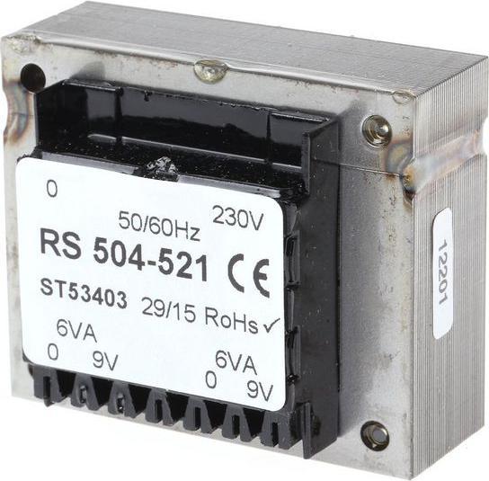 Produktbild RS PRO Transformator PCB 12VA 2x9V