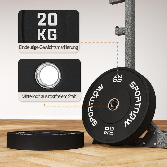 Produktbild Swisshandel24 2er-Set Hantelgewichte, 2 x 20kg Gewichte, Hantelscheiben-Set Gewichtsscheiben (2 x 20 kg)