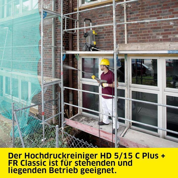 Image du produit Kärcher Hochdruckreiniger HD 5/15 C Plus mit Easy-Pistool, integrierter Tragegriff und klappbarem Lenker