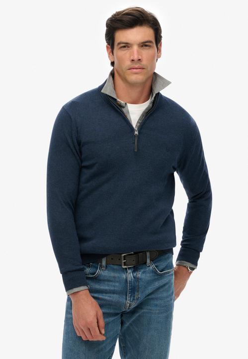 Produktbild Superdry Maglione Essentials Mezza Zip in Cotone (XXL)