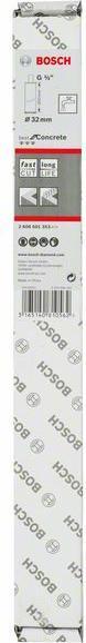 Produktbild Bosch Professional Zubehör Diamantnassbohrkrone G 1/2-Zoll Best for Concrete, 32 mm, 300 mm (32 mm)