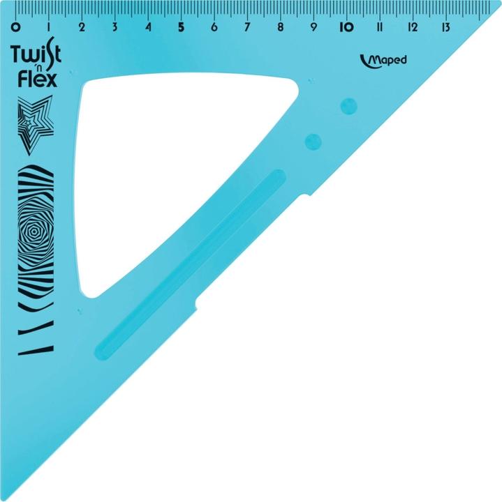 Actual product image Maped Twist'n Flex geometry set, 4 pieces, assorted colours (30 cm, Plastic)