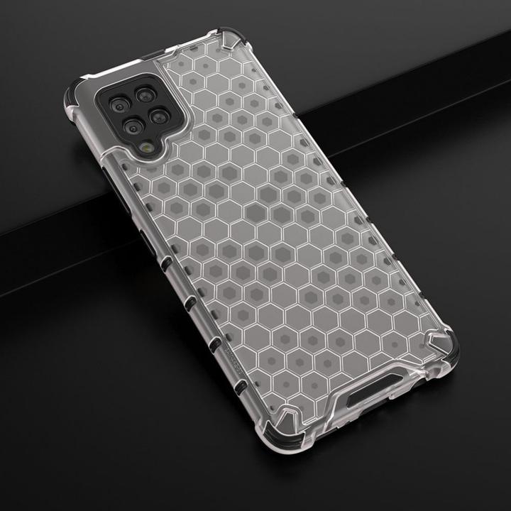 Actual product image Hurtel Honeycomb Case armour cover with TPU Bumper for Samsung Galaxy A42 5G transparent (Samsung Galaxy A42 5G)