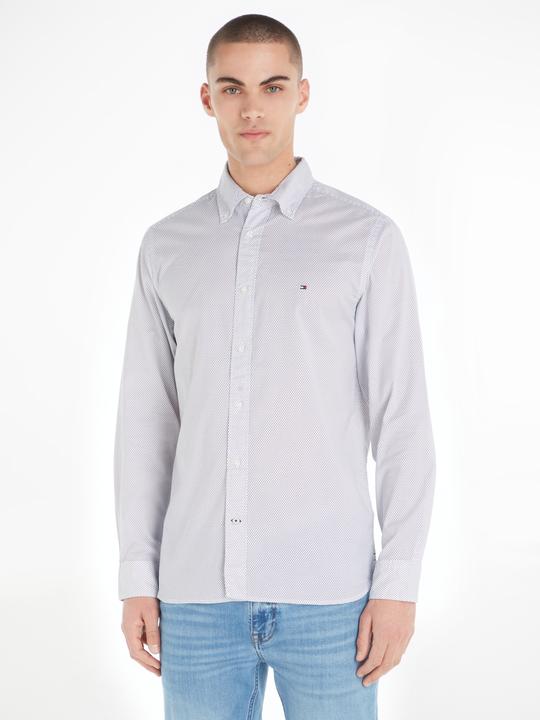 Image du produit Tommy Hilfiger Mini Print Shirt Regular Fit White/Carbon Nav (L)
