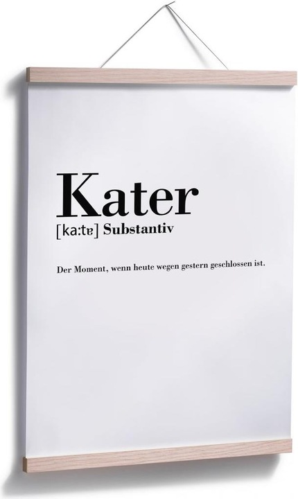 Actual product image Trenddeko Grammar - hangover (80 x 60 cm)