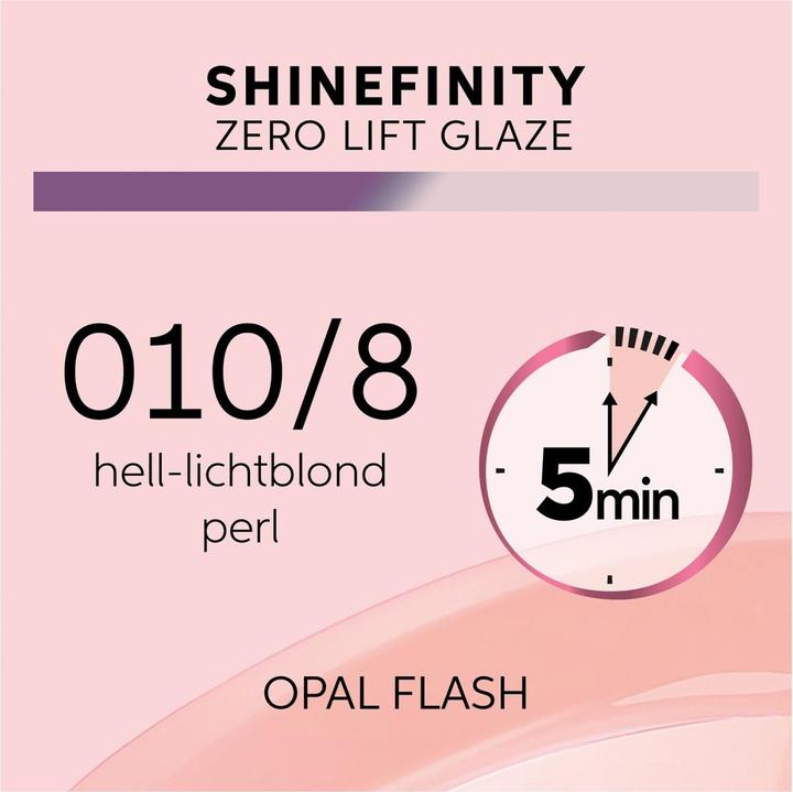 Actual product image Wella Professionals Shinefinity Zero Lift Glaze (10, 8 Opal Flash)