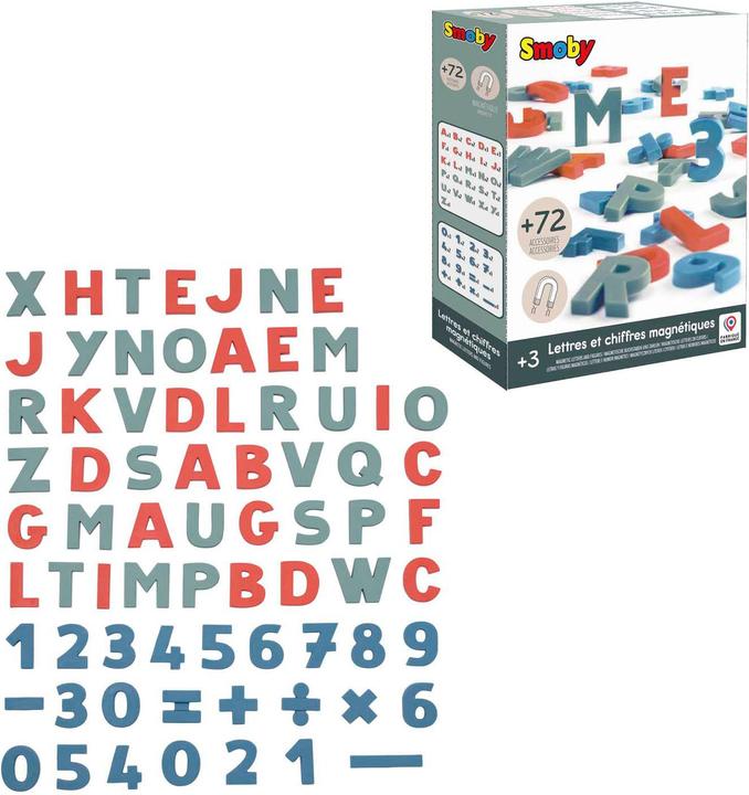 Actual product image Smoby 72 Magnetic Letters & Numbers