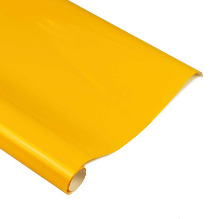 Actual product image Planet-Hobby Iron-on foil medium yellow 2 metres