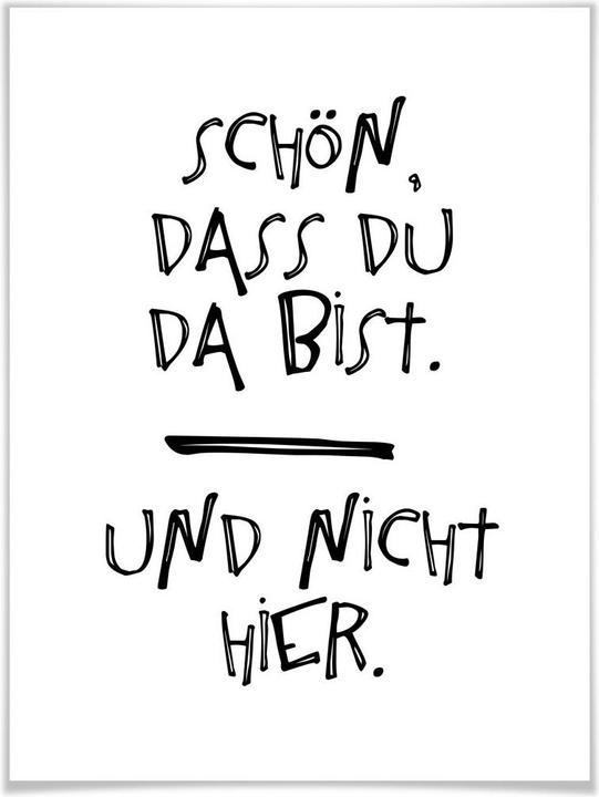 Image du produit Trenddeko C'est bien que tu sois là (40 x 50 cm)