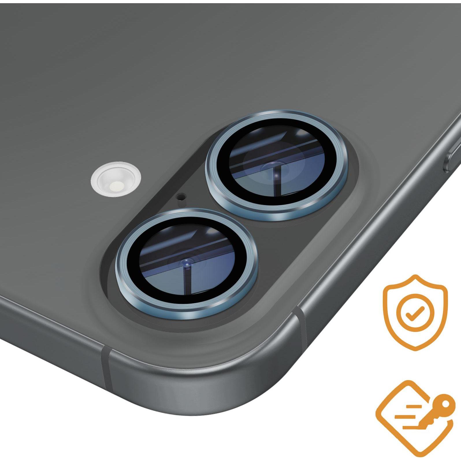 Thumbnail - Avizar CamGuard Pro protector (2 Stück, Apple iPhone 16 Plus), Smartphone Schutzfolie, Blau