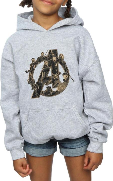 Produktbild Avengers Infinity War Logo Kapuzenpullover Mädchen (116)
