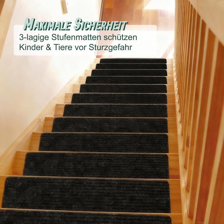 Image du produit Relaxdays 16 tapis escalier (20 x 65 cm)