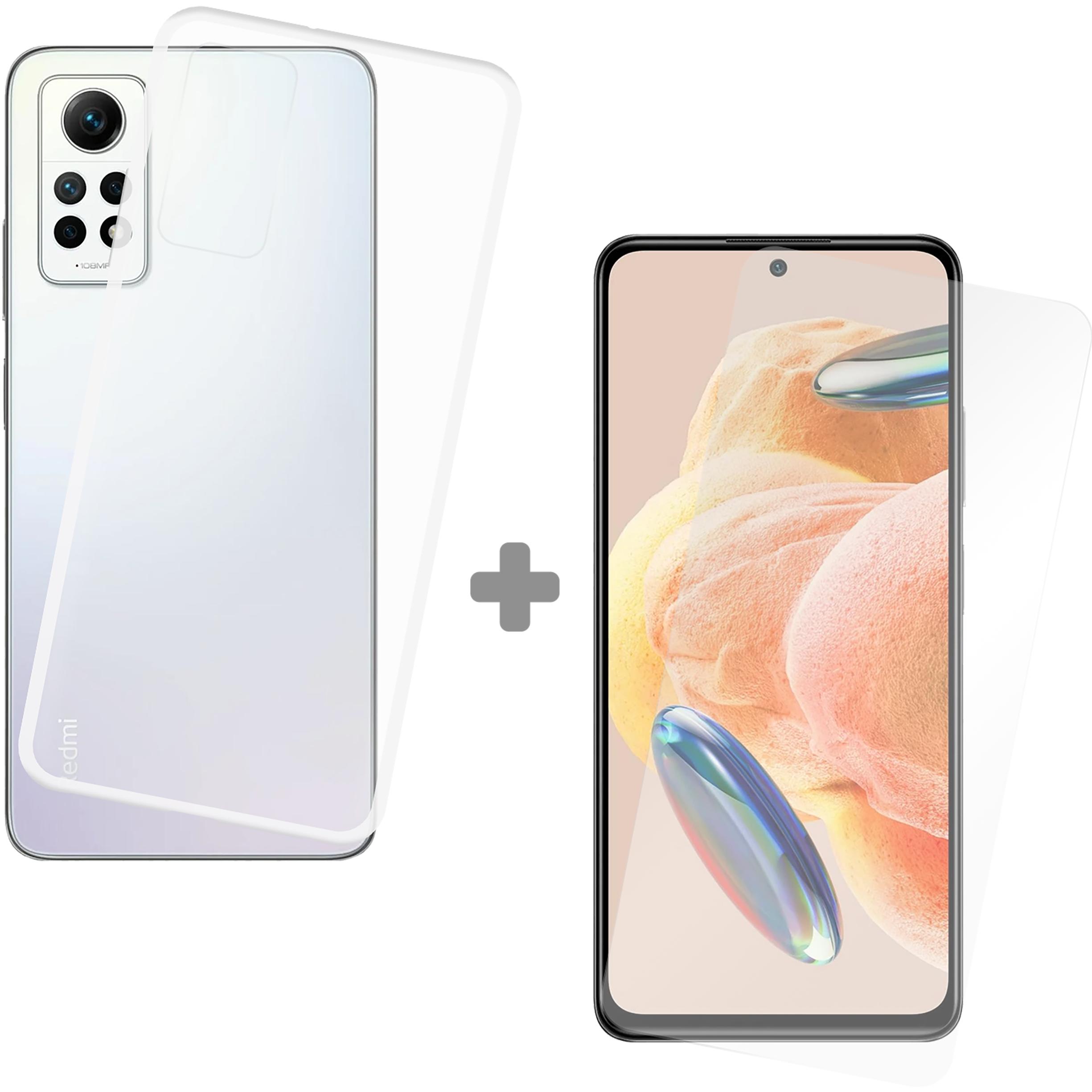 Cazy Silikon Hülle Kompatibel mit Xiaomi Redmi Note 12 Pro 4G - Soft TPU Schutz Transparant + Display (Xiaomi Redmi Note...