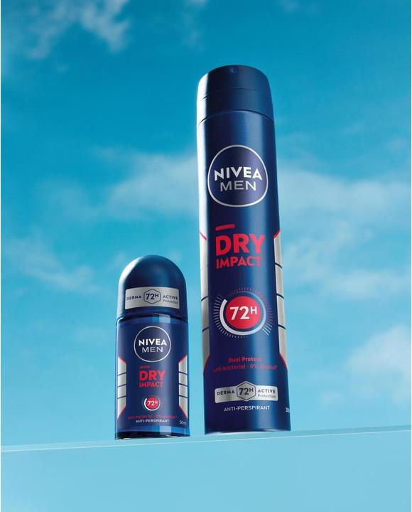 Productafbeelding NIVEA MEN Multipack Dry Impact Spray (6 Stück) (Rol op, 50 ml)