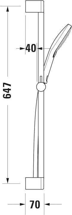 Produktbild Duravit Brauseset chrom