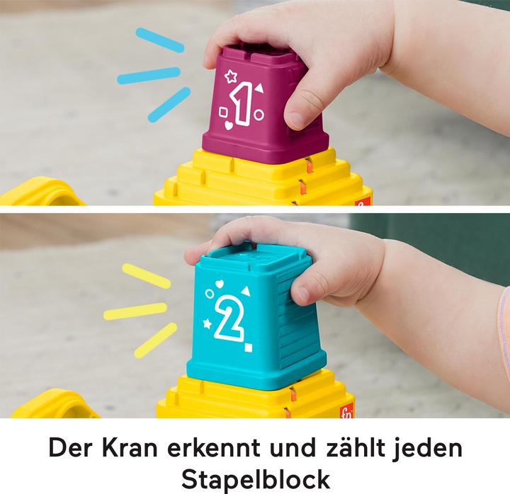 Actual product image Fisher-Price Count & Stack Crane- (D, F, E)