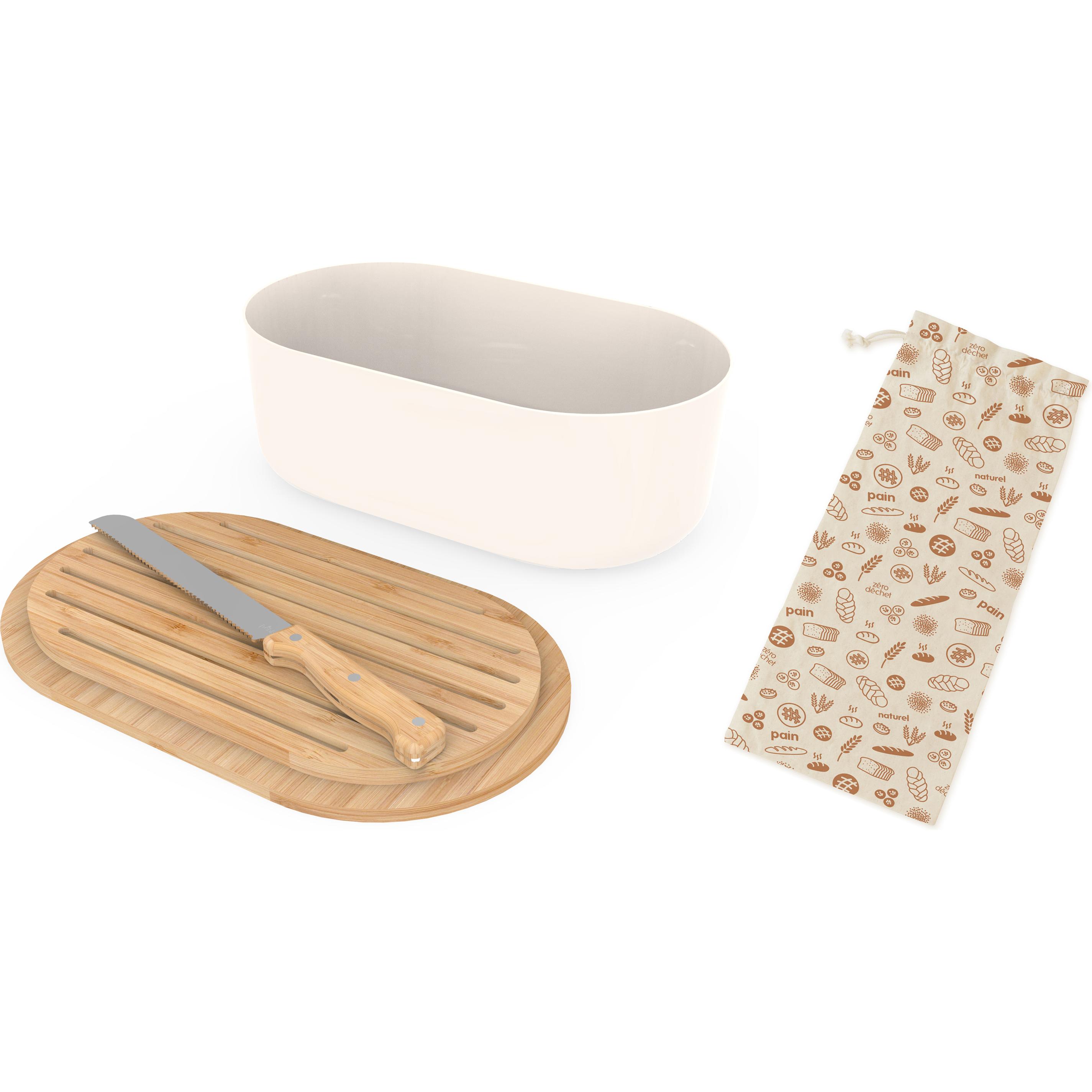 Pebbly Brotkasten mit Schneidebr (NBA150)