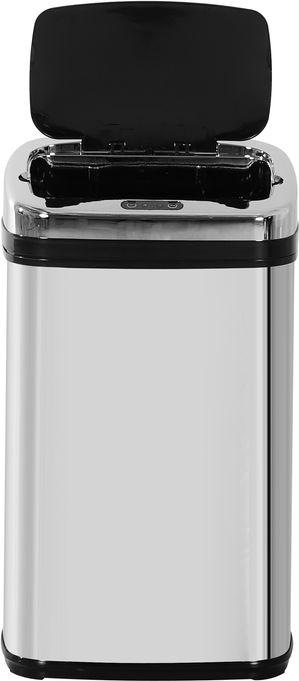 Produktbild Swisshandel24 Mülleimer Abfalleimer IR Sensor mit/ohne Inneneimer Edelstahl rund viereckig (30L/viereckig) (30 l)