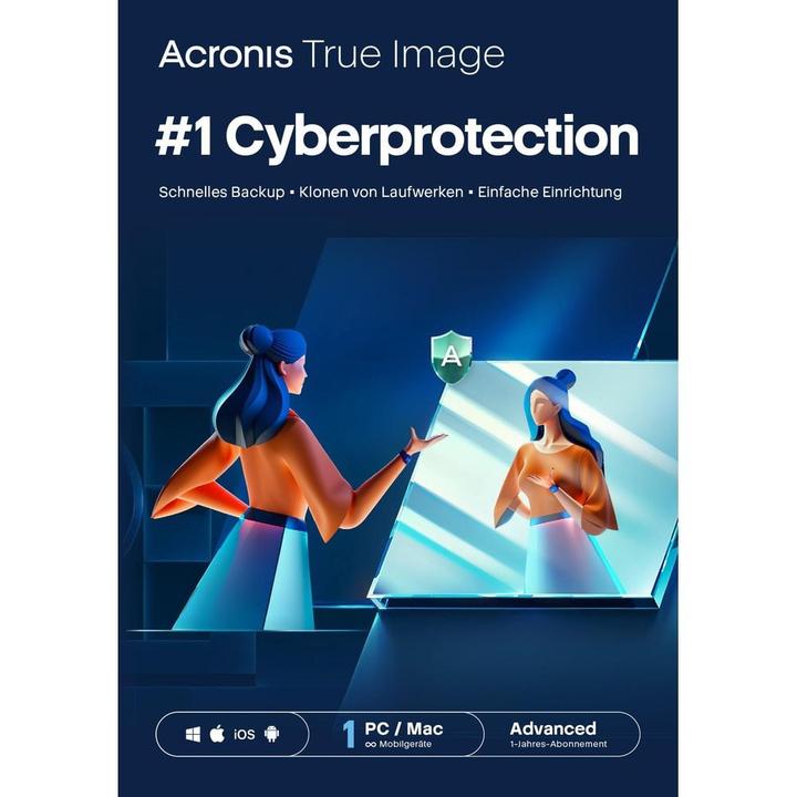 Produktbild Acronis Cyber Protect Home Office Advanced ESD, Subscr. 1y, 1 PC (1 User, 12 Monate)