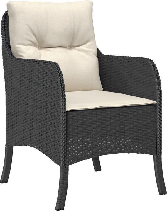 Immagine prodotto VidaXL Mobili da giardino set da pranzo set da giardino gruppo di sedute 9 pezzi in poly rattan nero (190 cm)