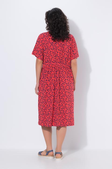Produktbild Ulla Popken Midikleid, Erdbeeren, Tunika-Ausschnitt, Halbarm (46, 48)