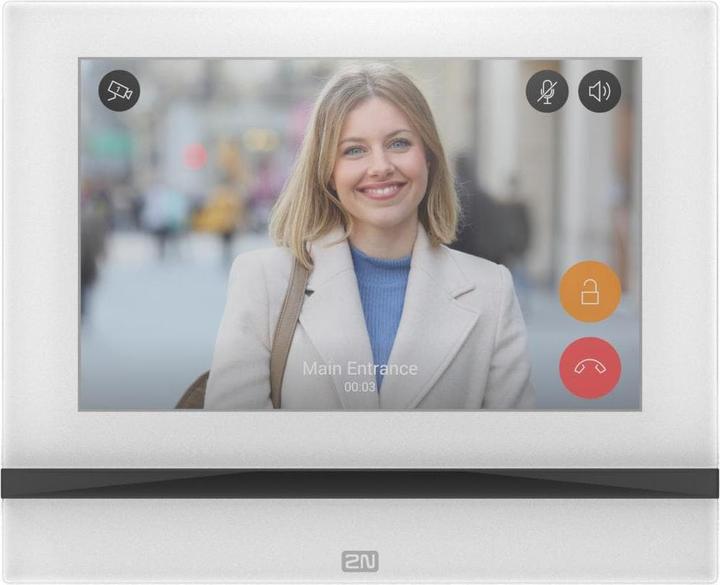 Actual product image 2N Indoor Intercom Indoor View White (Cable, Ethernet)