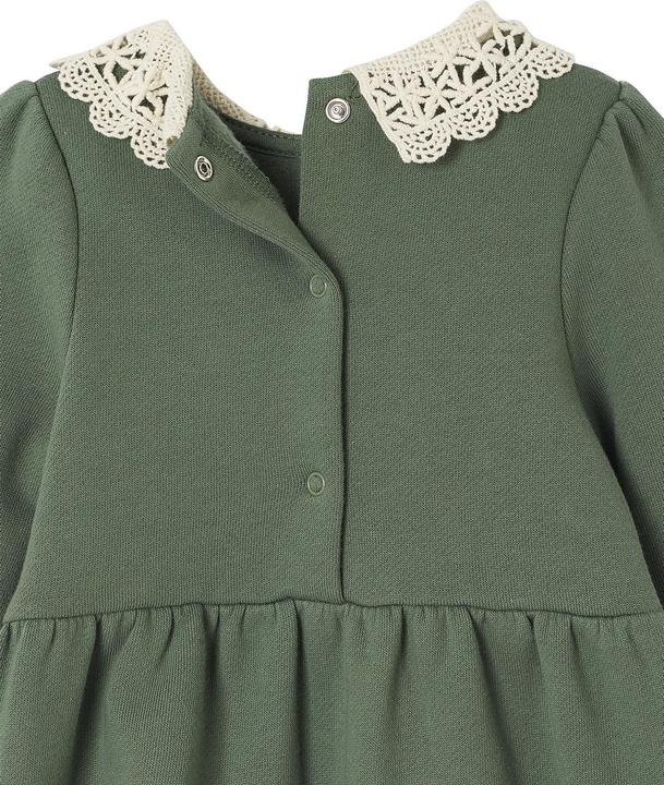 Immagine prodotto Vertbaudet Mädchen Baby Sweatkleid mit Häkelkragen (98)