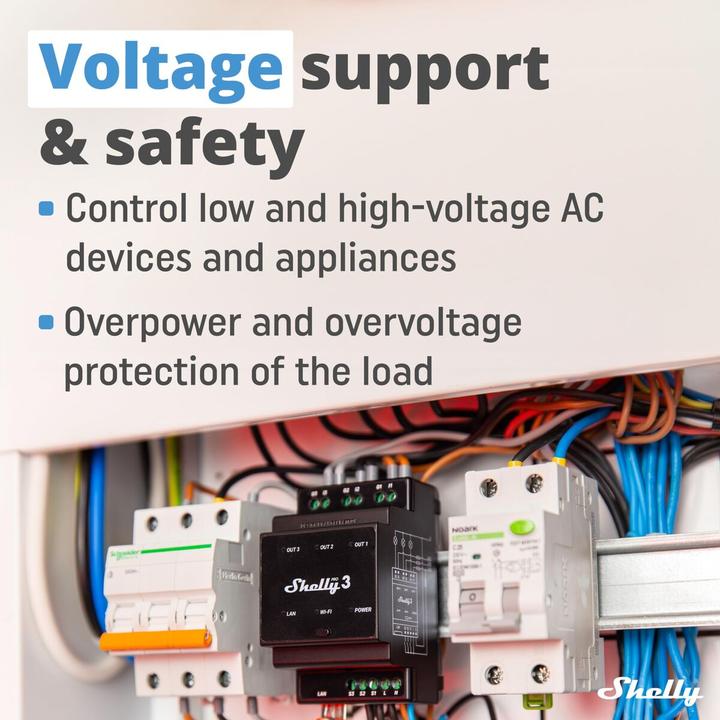 Produktbild Shelly Pro 3 (Schaltaktor)