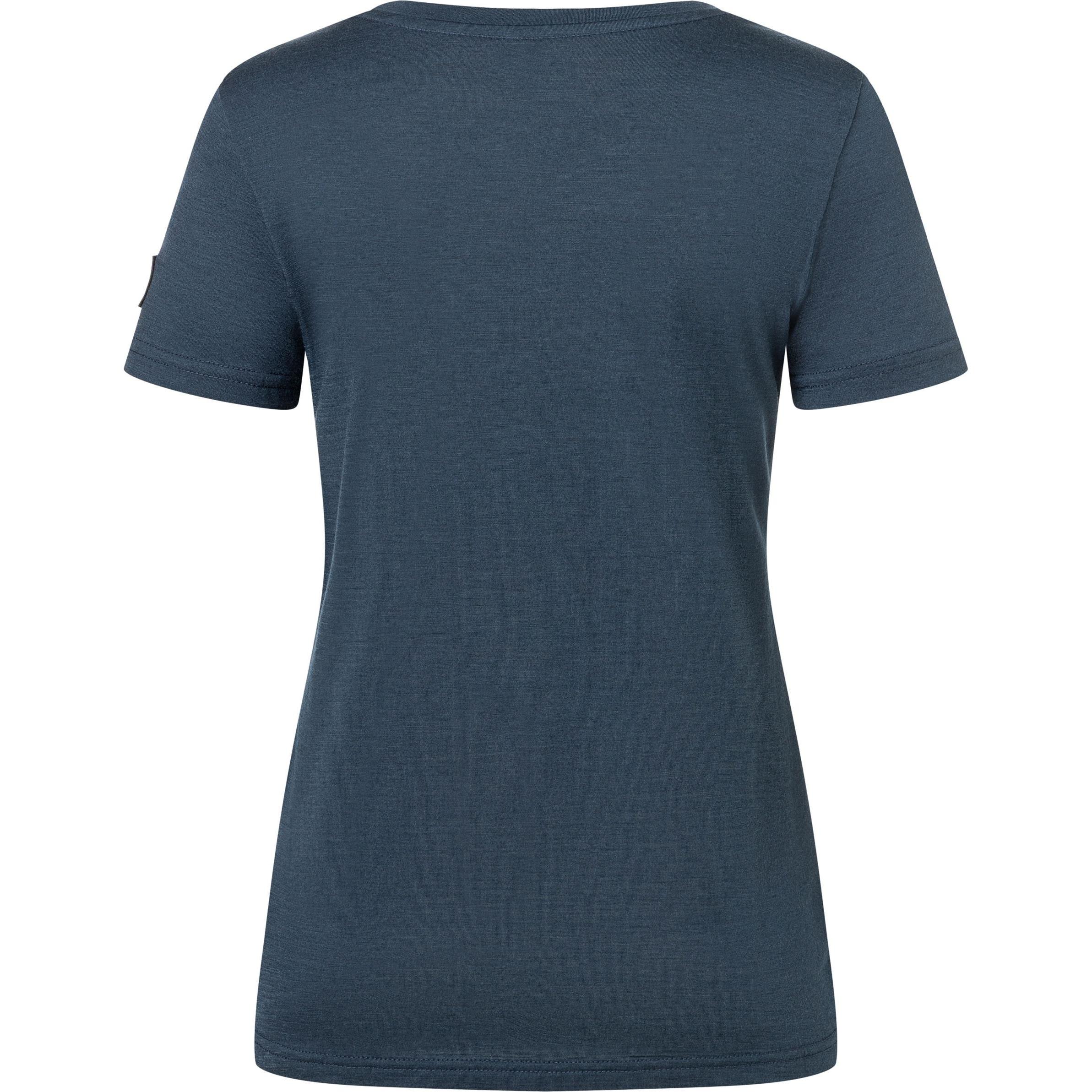 Thumbnail - Super Natural, Damen, Funktionsshirt, Logo Lines Bio J (XL), Blau, XL