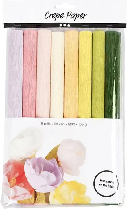 Actual product image Creativ Company Crepe paper pastel (105 g/m², 8 x)