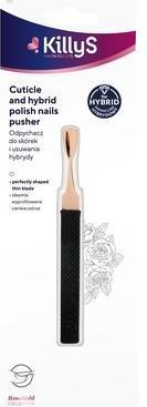 Actual product image KillyS Rose Gold Cuticle And Gel Remover Pusher With Silicone Handle 1 Pc