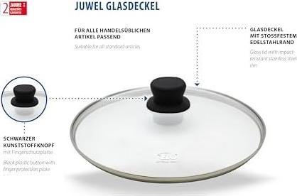 Actual product image ELO Stahlwaren Cover (28 cm, Glass, Metal, Plastic)