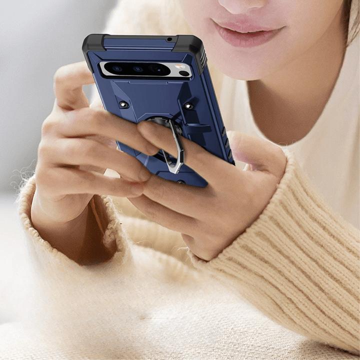 Produktbild Cover-Discount Google Pixel 8 Pro - Armor Case mit Kickstand blau (Google Pixel 8 Pro)