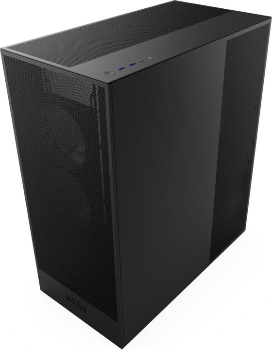Actual product image NZXT H7 Flow (2024) Mid-Tower Case Black (ATX, Mini-ITX, mATX, E-ATX)