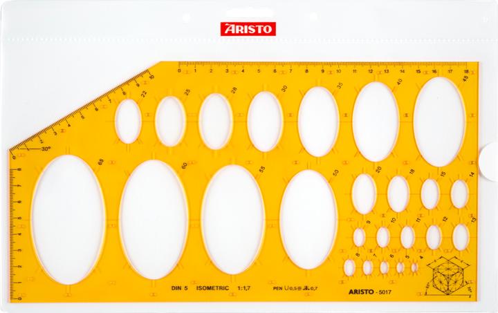Actual product image Aristo Ellipse template (29.50 cm, Plastic)