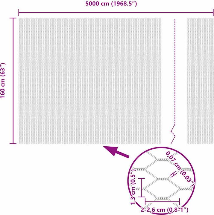 Produktbild vidaXL Hexagonzaun